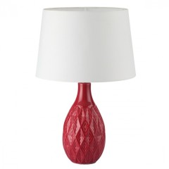 8137/1T MODERNI LN25 красный/белый, керамика/текстиль Настольная лампа Е27 1*60W 220V YARA 8137/1T MODERNI LN25 красный/белый, керамика/текстиль Настольная лампа Е27 1*60W 220V YARA