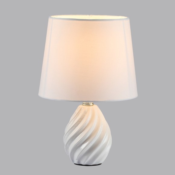 8143/1T MODERNI LN25 белый, керамика/текстиль Настольная лампа Е27 1*60W 220V KEILA 8143/1T MODERNI LN25 белый, керамика/текстиль Настольная лампа Е27 1*60W 220V KEILA