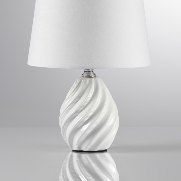 8143/1T MODERNI LN25 белый, керамика/текстиль Настольная лампа Е27 1*60W 220V KEILA 8143/1T MODERNI LN25 белый, керамика/текстиль Настольная лампа Е27 1*60W 220V KEILA