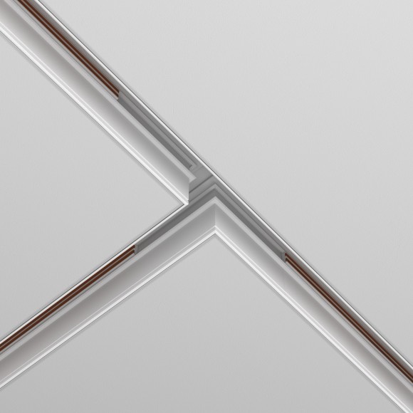 Т-образный соединитель внешний для шинопроводов в ГКЛ 12.5мм Maytoni Exility TRA034CT-42.12W