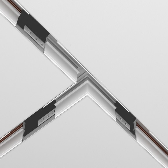 Т-образный соединитель внешний для шинопроводов в ГКЛ 12.5мм Maytoni Exility TRA034CT-42.12W