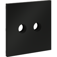 Накладка для розетки телевизионной оконечной TV+SAT, S70 (черный матовый)