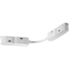 Коннектор питания шарнирный для шинопроводов Maytoni Exility TRA034CS-W Коннектор питания шарнирный для шинопроводов Maytoni Exility TRA034CS-W