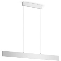 Линейный подвесной светильник Maytoni Step P010PL-L30W4K LED 30Вт 4000K 2200Лм 120° CRI80 белый матовый металлический корпус, макс. высота 1185 мм, двойной свет (вниз основной + вверх)