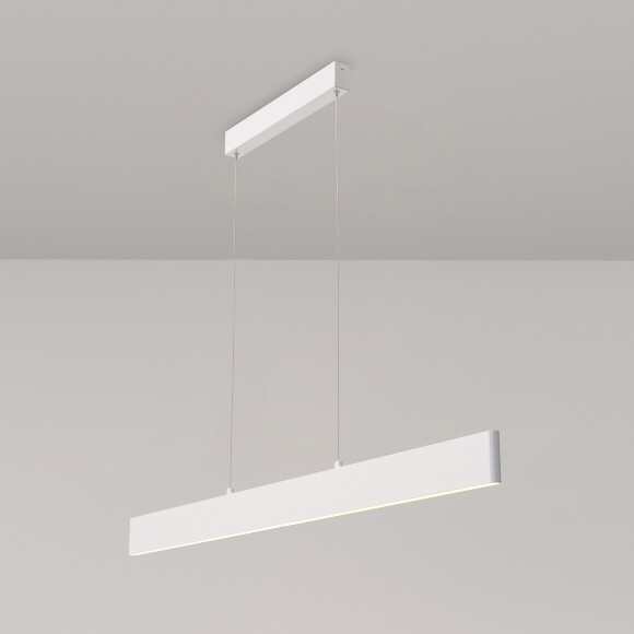 Линейный подвесной светильник Maytoni Step P010PL-L30W4K LED 30Вт 4000K 2200Лм 120° CRI80 белый матовый металлический корпус, макс. высота 1185 мм, двойной свет (вниз основной + вверх)