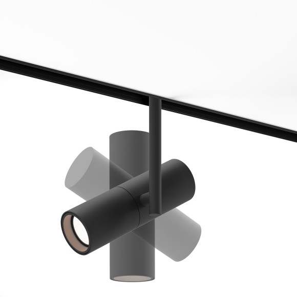 TR005-2-12W4K-B Трековый магнитный светодиодный светильник Maytoni Exility CRI90+ 4000К 1009Лм 36° 12Вт