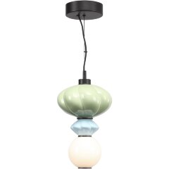 SL6134.403.01 Светильник подвесной ST-Luce черный/зелёный, синий, опаловый LED 1*8W 3000K FLORENTINI