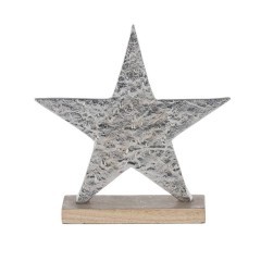427112 Статуэтка Звезда BALIGUIAN, L205, B50, H210, алюминий, дерево, цвет матовый никель, коричневый 427112 Статуэтка Звезда BALIGUIAN, L205, B50, H210, алюминий, дерево, цвет матовый никель, коричневый