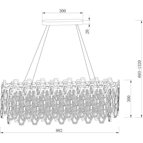 Подвесной светильник Tissage MOD490PL-10G Подвесной светильник Tissage MOD490PL-10G