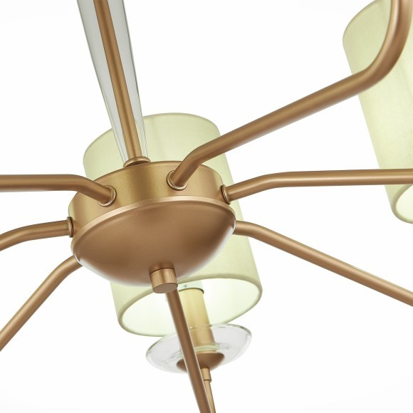 SLE108002-07 Светильник потолочный Золотистый/Бежевый E14 7*40W RITA SLE108002-07 Светильник потолочный Золотистый/Бежевый E14 7*40W RITA