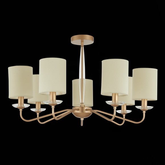 SLE108002-07 Светильник потолочный Золотистый/Бежевый E14 7*40W RITA SLE108002-07 Светильник потолочный Золотистый/Бежевый E14 7*40W RITA