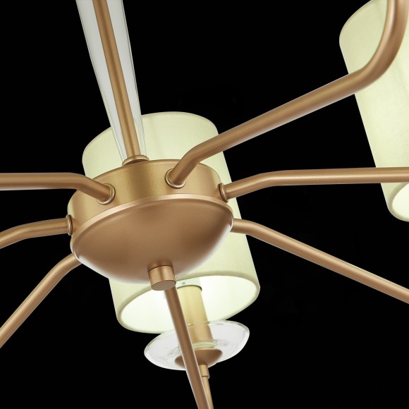 SLE108002-07 Светильник потолочный Золотистый/Бежевый E14 7*40W RITA SLE108002-07 Светильник потолочный Золотистый/Бежевый E14 7*40W RITA