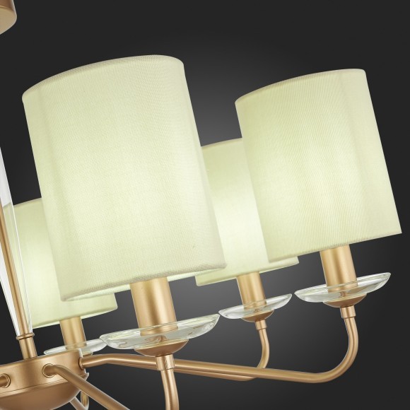 SLE108002-07 Светильник потолочный Золотистый/Бежевый E14 7*40W RITA SLE108002-07 Светильник потолочный Золотистый/Бежевый E14 7*40W RITA