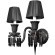 10210/2W Black Настенный светильник LOFT IT Zenith