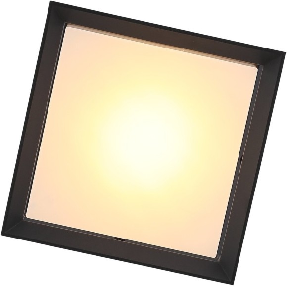 SL077.402.01 Светильник уличный потолочный ST-Luce Черный/Белый LED 1*12W 3000K CUBISTA