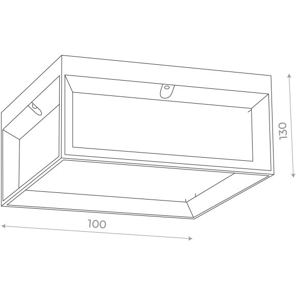 SL077.402.01 Светильник уличный потолочный ST-Luce Черный/Белый LED 1*12W 3000K CUBISTA