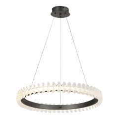 LSP-7495 Lussole ХАНТИНГТОН серая подвесная люстра, LED 61 Вт, 4000 К, световой поток 4880 Лм, IP20