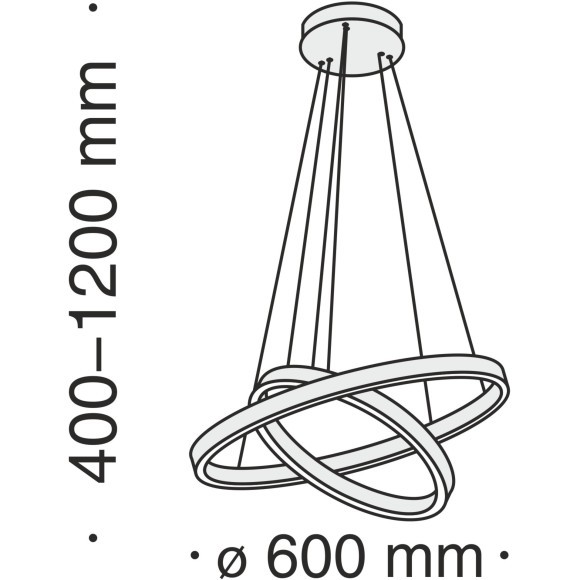 Подвесной светильник кольцом Maytoni MOD058PL-L55W4K Rim светодиодный 2xLED 61W Подвесной светильник кольцом Maytoni MOD058PL-L55W4K Rim светодиодный 2xLED 61W