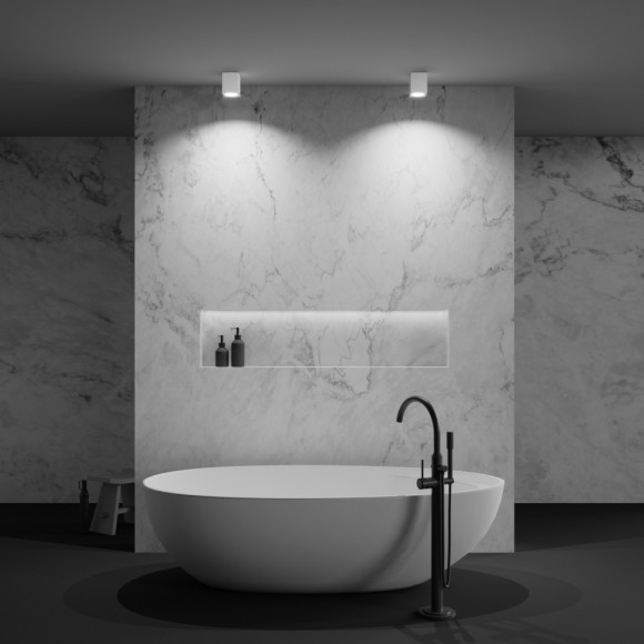 Уличный потолочный светильник Maytoni C030CL-01W Zoom IP65 под лампу 1xGU10 50W