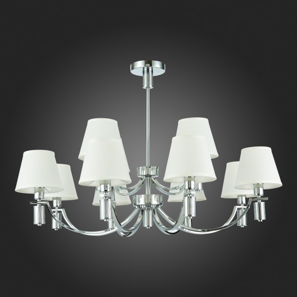 SLE111303-12 Светильник подвесной Хром/Белый E14 12*40W MONZA