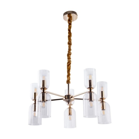 Подвесная люстра Arte Lamp CHARM A1623LM-10GO Подвесная люстра Arte Lamp CHARM A1623LM-10GO