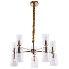 Подвесная люстра Arte Lamp CHARM A1623LM-10GO Подвесная люстра Arte Lamp CHARM A1623LM-10GO