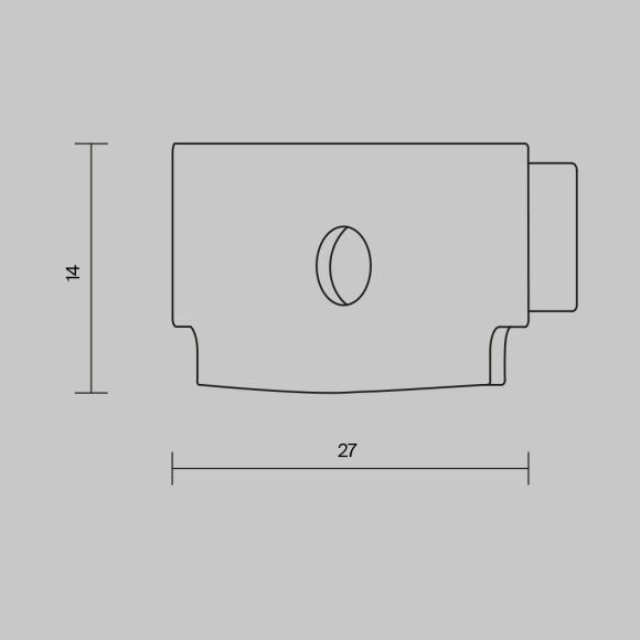Комплект заглушек (для профиля ALM011S-2M/ ALM-6114-S-2M) 10шт. ALM011EC