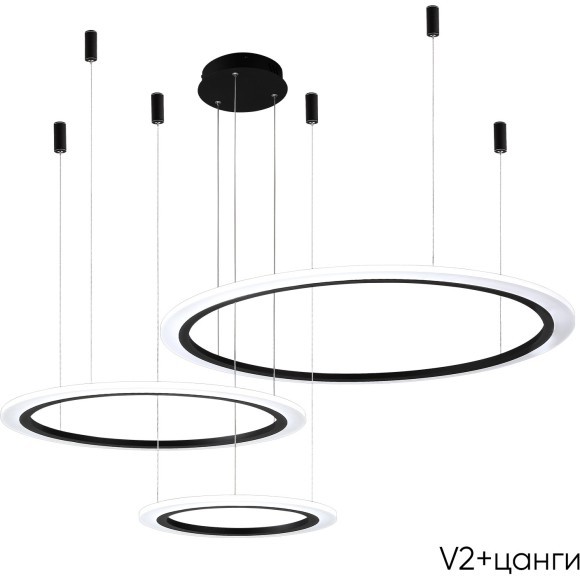 Люстра Crystal Lux MANZANA SP67W LED BLACK Люстра Crystal Lux MANZANA SP67W LED BLACK