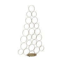 427397 BALLYMENA Рождественское украшение Ель металл золотистый кристаллы H-1090