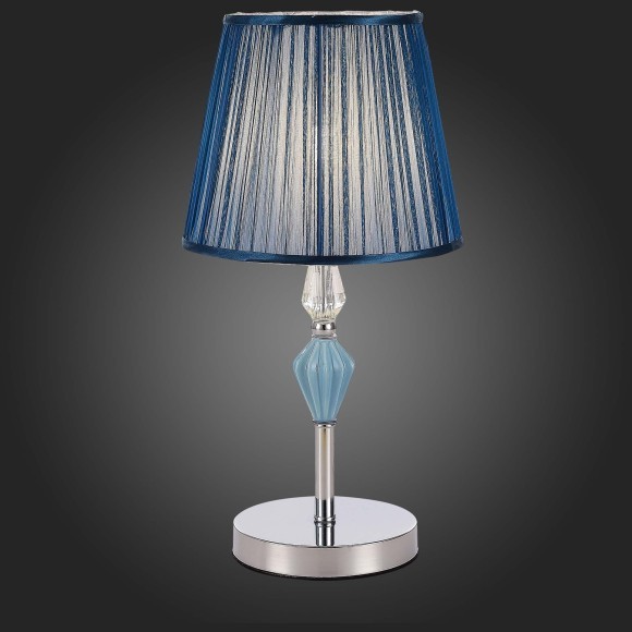 SLE1116-104-01 Прикроватная лампа Хром/Голубой E14 1*40W BALNEA