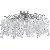 Светильник потолочный Crystal Lux TENERIFE PL8 SILVER