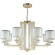 Люстра Crystal Lux NICOLAS SP-PL8 GOLD/WHITE