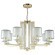 Люстра Crystal Lux NICOLAS SP-PL8 GOLD/WHITE
