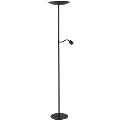 901977 Светодиодный торшер CONIVARINO, 26,5W;1X4W(LED;LED), 2700K, 3150;480lm, сталь, черный