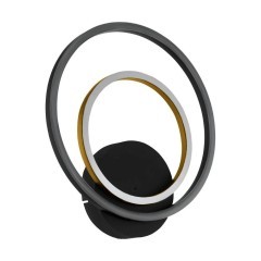 390088 LANACERA Бра настенное светодиодное, 20,4Вт, 1700Лм, 3000К, белый, черный, пластик, металл 390088 LANACERA Бра настенное светодиодное, 20,4Вт, 1700Лм, 3000К, белый, черный, пластик, металл