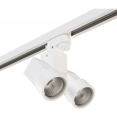 Однофазный двужильный трековый светильник Lightstar A1T051036 Illumo X2 под сменную лампу GU10 Однофазный двужильный трековый светильник Lightstar A1T051036 Illumo X2 под сменную лампу GU10