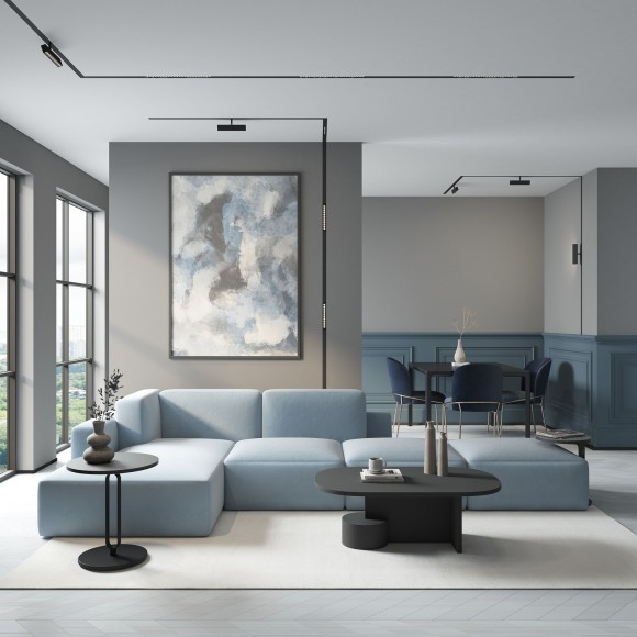 DK8002-BK Трековый магнитный светодиодный SMART (TUYA, Алиса, Wi-Fi, пам. настроек) светильник Denkirs SMART 220V CRI90+ 3000-6000К 1600Лм 24° 18Вт