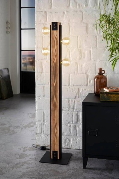 43471 Торшер LAYHAM, 4х60W (E27),основа 245х260, H1275, дерево, сталь, черный 43471 Торшер LAYHAM, 4х60W (E27),основа 245х260, H1275, дерево, сталь, черный