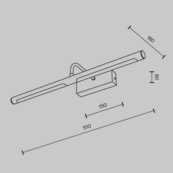 Подсветка Maytoni MIR266WL-L12BS4K