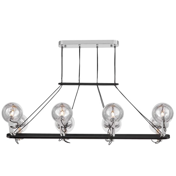 Подвесной светильник Lumina Deco LDP 9110-8-PR BK+CHR