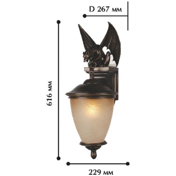 Настенный светильник уличный Guards 1338-1W