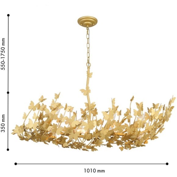 Подвесная люстра 12xE14x40W Favourite 4735-12P Aurelius