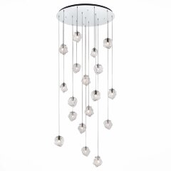 SL1175.103.18 Светильник подвесной ST-Luce Хром/Прозрачный E14 18*40W PORTICI SL1175.103.18 Светильник подвесной ST-Luce Хром/Прозрачный E14 18*40W PORTICI