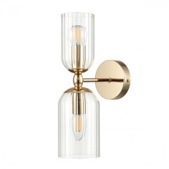 6586/2W MODERNI LN24 золото/прозрачный, металл/стекло Бра E14 2*40W 220V KASSIA 6586/2W MODERNI LN24 золото/прозрачный, металл/стекло Бра E14 2*40W 220V KASSIA