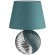8140/1T MODERNI LN25 бирюзовый/серебро, керамика/текстиль Настольная лампа Е27 1*60W 220V TAPALA