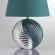8140/1T MODERNI LN25 бирюзовый/серебро, керамика/текстиль Настольная лампа Е27 1*60W 220V TAPALA