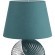 8140/1T MODERNI LN25 бирюзовый/серебро, керамика/текстиль Настольная лампа Е27 1*60W 220V TAPALA