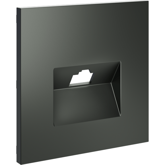 Накладка для розетки компьютерной RJ45 кат.6, S70 (титан)