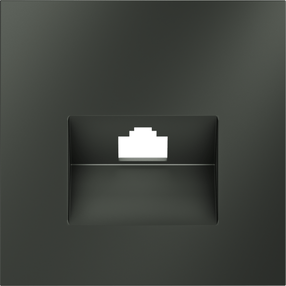 Накладка для розетки компьютерной RJ45 кат.6, S70 (титан)