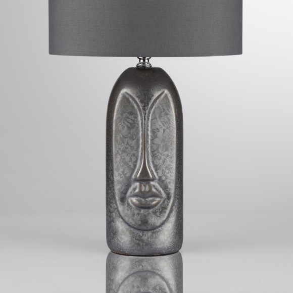 8146/1T MODERNI LN25 серый, керамика/текстиль Настольная лампа Е27 1*60W 220V AKIVI